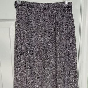 Korea of California Metallic & Acrylic Long Women's Skirt Size Petite Medium